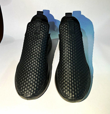 Ecco women's therapy futuristic leather slip on shoes - size 4.5