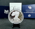 2021-W Proof American Silver Eagle with OGP & COA! 1 Oz .999 Silver!
