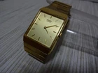 VINTAGE SEIKO QUARTZ GOLD 5Y30 5339 RO MENS DRESS WATCH NEW BATTERY RUNS PERFECT