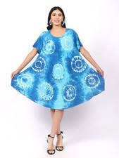 Women's Casual Circle Tie Dye Umbrella Summer Midi Dress Wholesale Mix lot