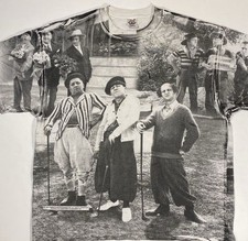 Vintage 1998 The Three Stooges All Over Print T-Shirt 90s AOP