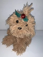Dan Dee Spinning Animated Brown Dancing Christmas Dog Puppy Jingle Bells