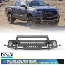 Textured Front Bumper For 2019-2023 Ford Ranger Bumper Wd-rings Bull Bar