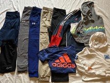 Boy's Lot 10 L 14/16 Adidas Under Armour Nike Jacket Tees/Shorts/Pants School