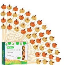 Fall Pumpkin Cocktail Picks Autumn Theme Toothpicks Fruit Drinks Pumpkins