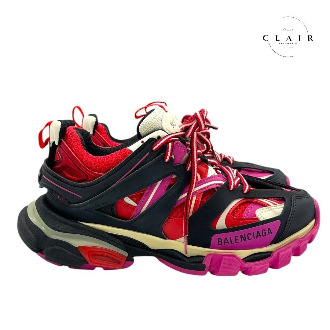 BALENCIAGA   Low Top Sneakers Track Lace up Ladies Sneakers Shoes 37 24.5cm Pink thumbnail 4