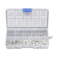 120Pcs Stainless Steel Clip Retaining Circlip Assortment Set 1.5mm-10mm