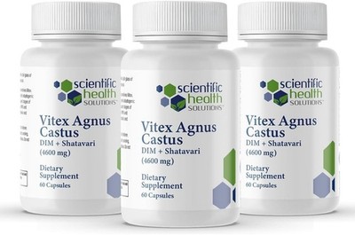 Scientific Health Solutions Vitex + DIM + Shatavari PMS Menopause 3 Pack 180 cap