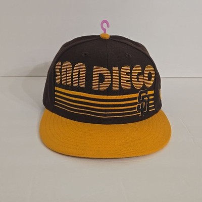 MLB San Diego Padres Fitted Hat - Brown - Sz 7-1/4