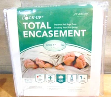 NEW Lock UP Jt Eaton Queen Total Encasement Box Spring Cover