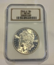 1882-S Morgan Dollar $1 NGC MS64