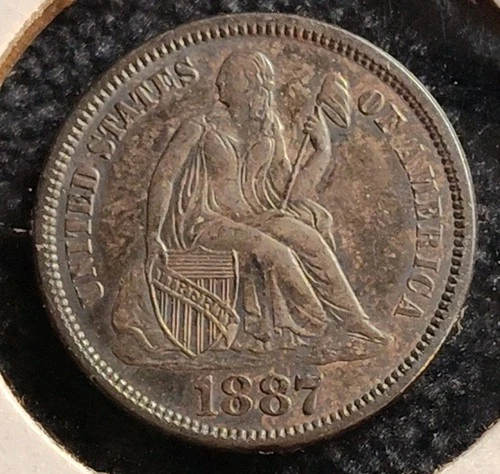1877 Seated Liberty Dime Silver