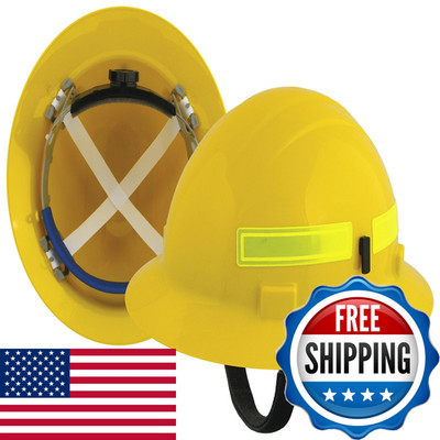 Delta Plus Erb 19752 Americana Wildlands Full Brim Hard Hat Mega Ratchet Yellow