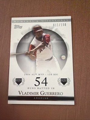 2007 Topps Moments & Milestones - Vladimir Guerrero #40-98. 54RBI /150