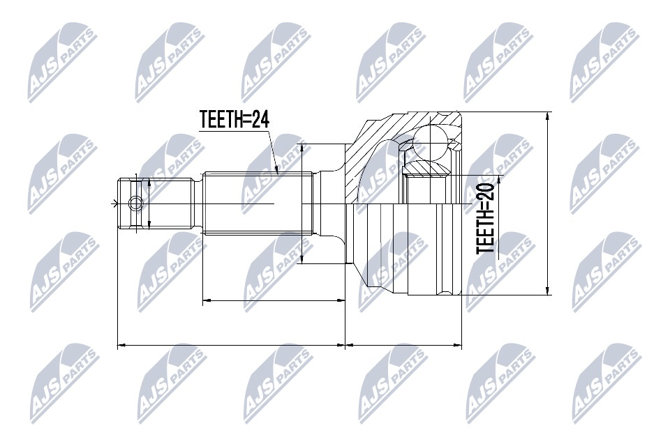 Fits NTY NPZ-DA-016 OUTER CV JOINT ⭐UK Stock⭐ - Image 2