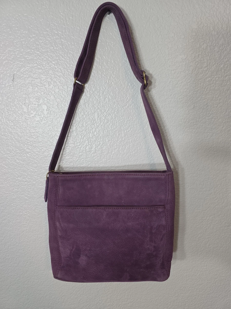 Coach Women's Suede Exterior Purple Bags & Handbags for Women for