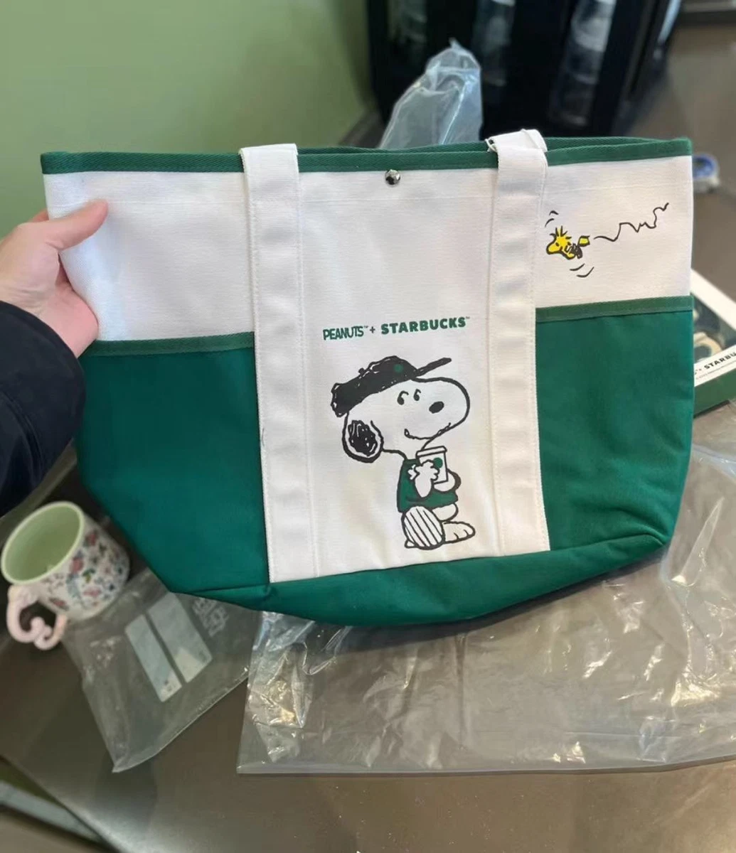 New Starbucks 2025 Cartoon Snoopy Canvas Tote Bag | eBay