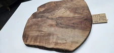 Walnut rare Bastogne live edge (some faux edge) slab, Insane Grain
