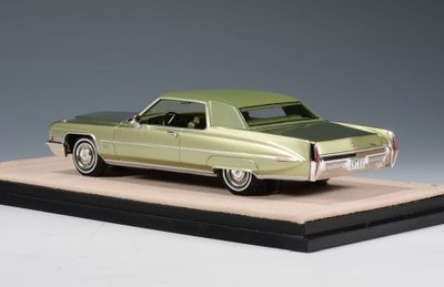 Cadillac Coupe DeVille - Cypress Green Metallic 1971 STM71603 1:43 GLM Stamp Mod