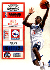 2010-11 Playoff Contenders Patches #62 Jrue Holiday Philadelphia 76ers