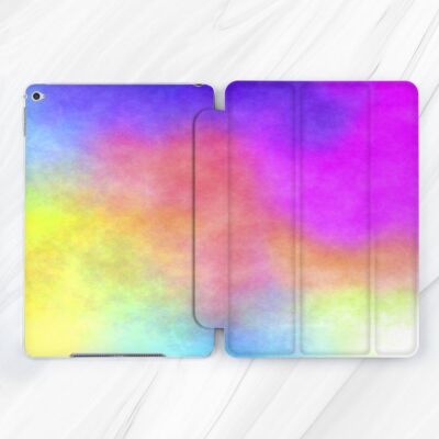 Rainbow Abstract Watercolor Case For iPad 10.2 Mini 7 Air 11 13 Pro 12.9 13 10.9