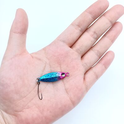 5 gram fishing lure 5 Pack New Micro Metal Spoon Fishing Lure 3g/5g Bass Fishing Tackle