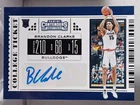 2019 Contenders Draft Picks College Ticket Variation Brandon Clarke #71 RC Auto