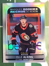 2021-22 O-Pee-Chee OPC Platinum Base Rainbow Marquee Rookies #256 Olle Alsing