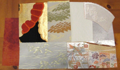 Obi Sampler with Craft Heat n Bond Ready To Use Fabric Made in Japan Silk #340A