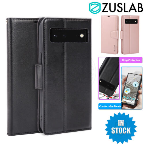 For Google Pixel 8 7 7a Pro 5G Case PU Leather Flip Wallet Card Stand Cover - Afbeelding 1 van 16