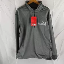 The North Face Fleece Men's XXL  Tech 1/4 Zip Gray Long Sleeves NWT