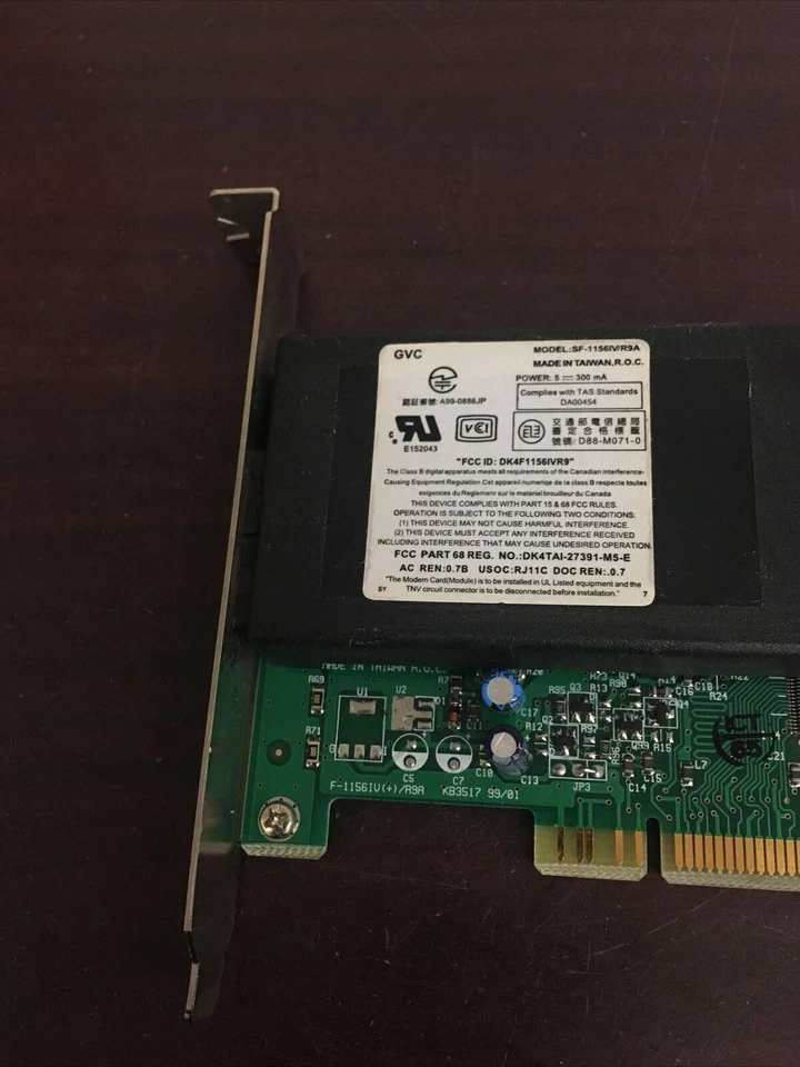 Gateway P/N 6001260 SF-1156IV/R9A Dialup Fax Modem A99-0886JP | NT946 - Image 2 of 4