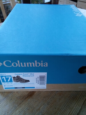 COLUMBIA CANYON POINT MID SCHUHE WATERPROOF -Size 50 (US 17) 35 cm-Gratisversand