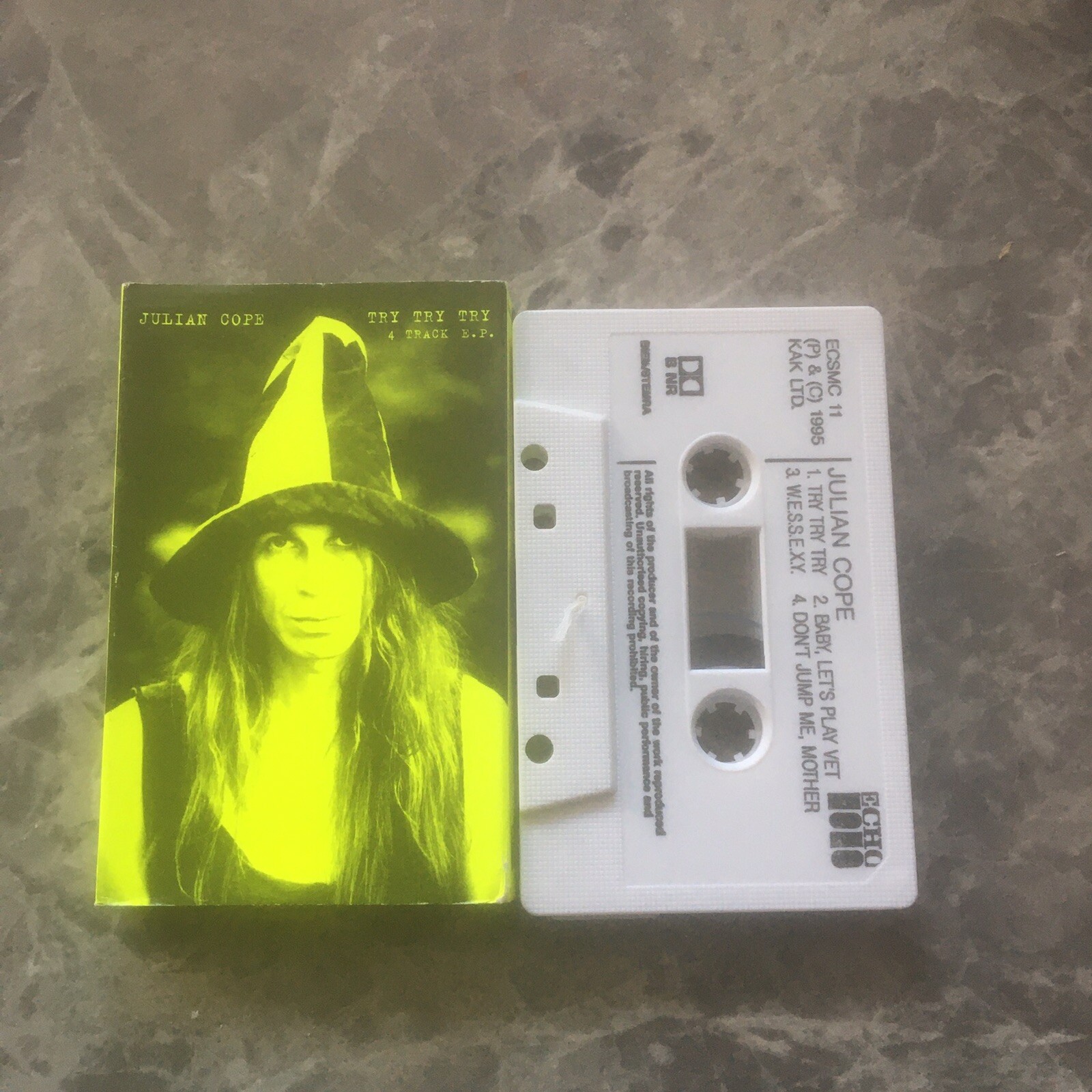 Julian Cope - Try Try Try 4 Track EP - Cassette Tape