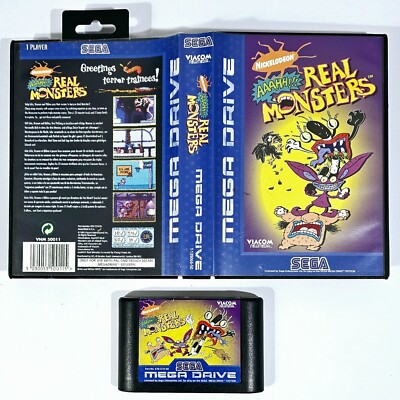 VIACOM Sega Mega Drive NICKELODEON AAAHH!!! REAL MONSTERS dt PAL Comic Adventure