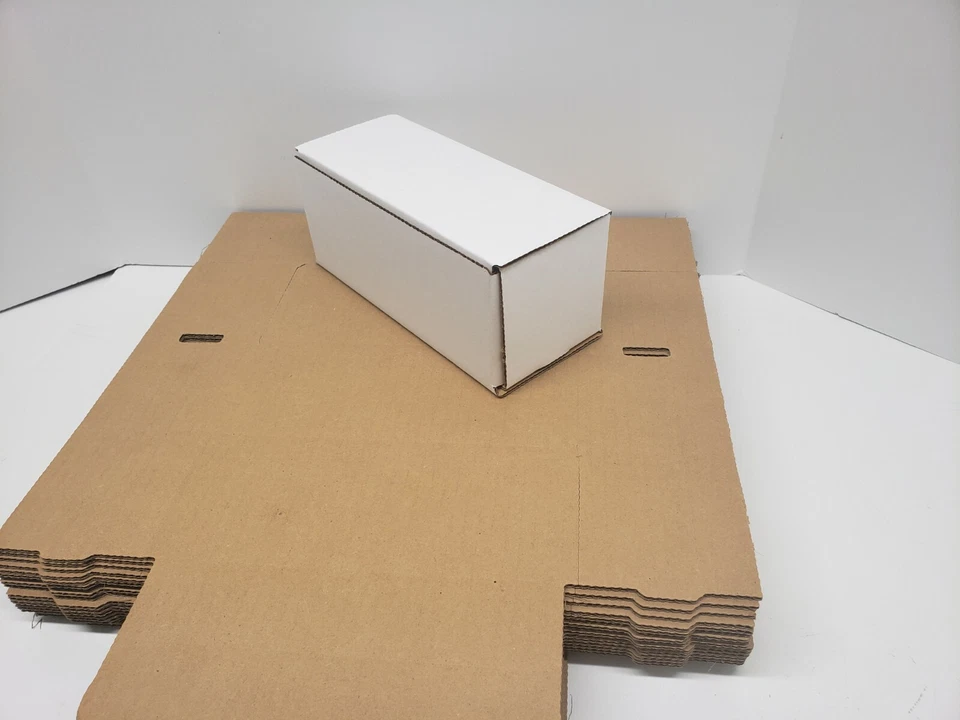 25- 7 x 3 x 3 White Corrugated Shipping Mailer Packing Box Boxes - Image 2 of 4