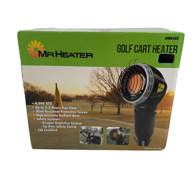 Mr. Heater Golf Cart Heater MH4GC 4000 BTU Radiant Propane Portable Sealed  Box | eBay