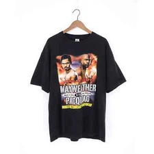 MAYWEATHER VS. PACQUIAO LAS VEGAS 2015 T SHIRT BLACK XL
