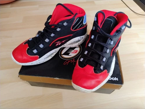 Reebok Question Mid M44552 Black/Red-US11.5- EU45