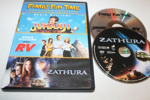 Zathura/RV/Jumanji (DVD 2011, lot de 2 disques, français canadien) Family Fun Time - Photo 1/2