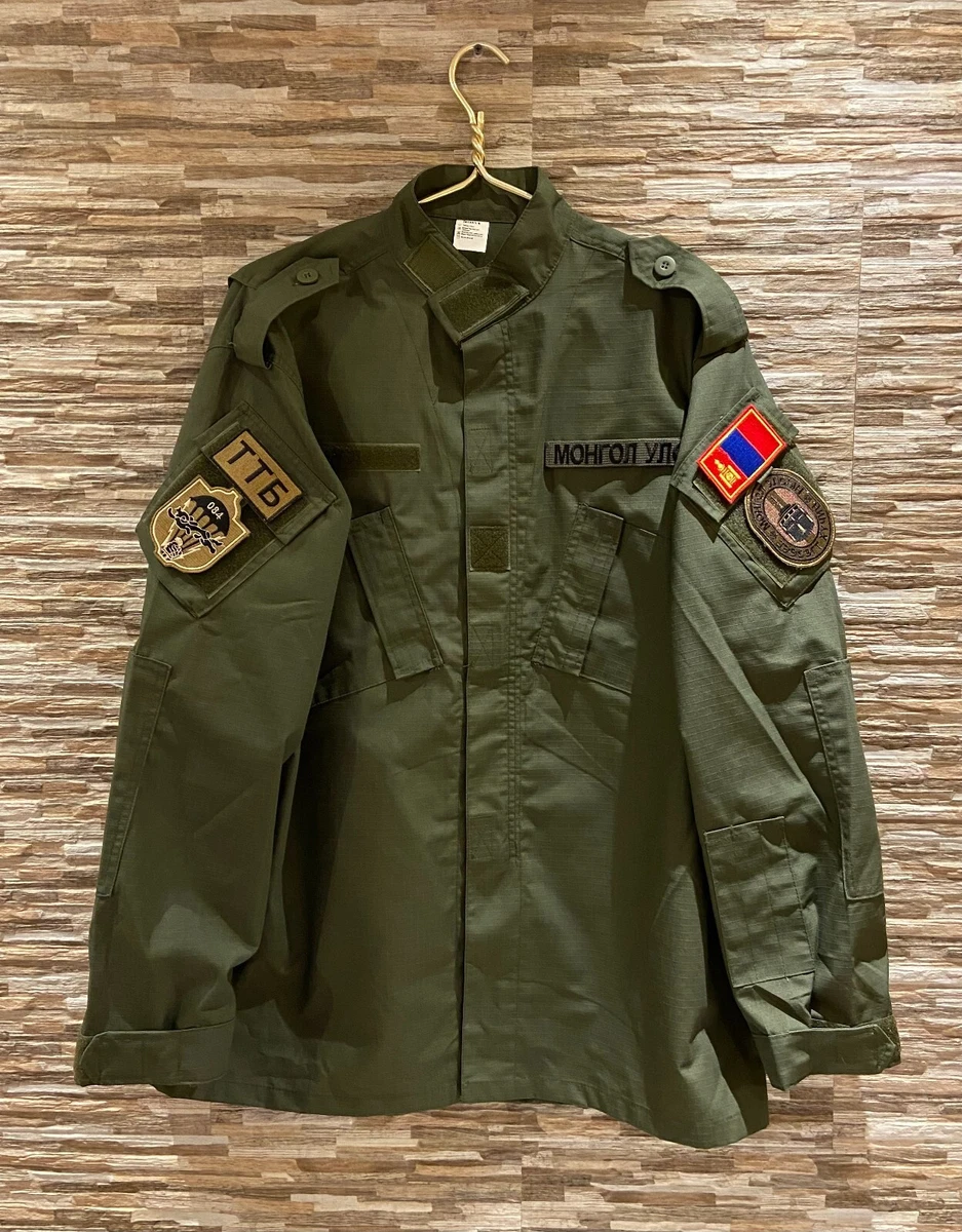 Mongolian Army Special Forces OD Green Uniform Set Shirt Pants US XL EU 56  RARE | eBay