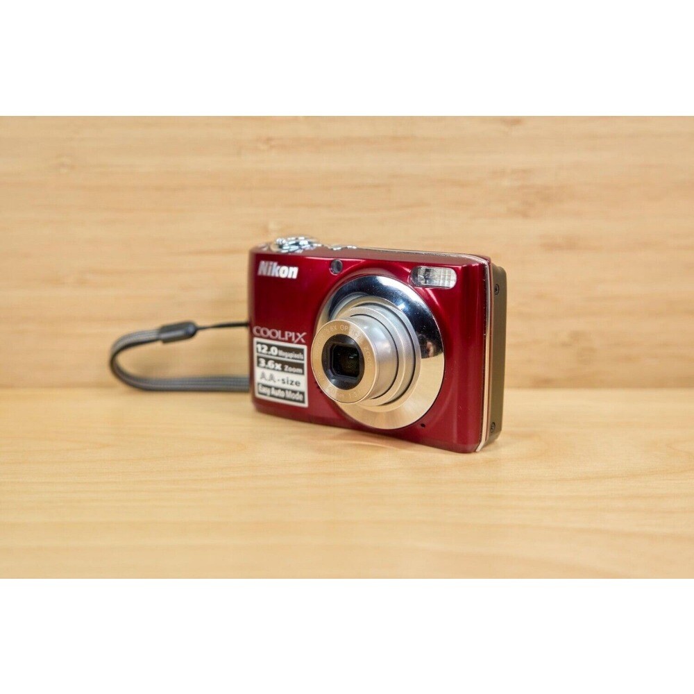 Nikon COOLPIX L22 12MP 3.6x Optical CCD Vintage Digital Camera Red