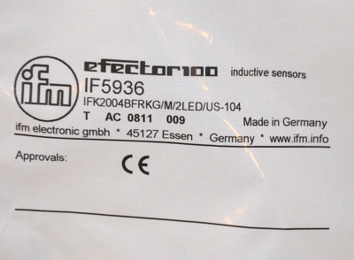 ifm efector100  IF5936 Inductive Sensor  NEU NEW 