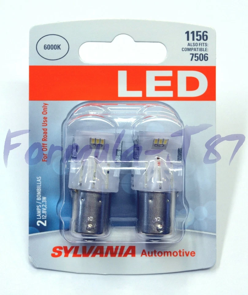 Sylvania Premium LED Light 1156 White 6000K Two Bulbs Back Up Reverse Replace OE - Image 2 of 4