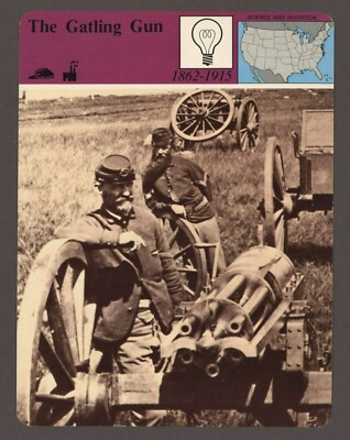 The Gatling Gun Story of America Science Invention History Card | eBay