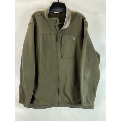 THE NORTH FACE Men's Olive Green Apex Bionic Soft Shell Zip THE NORTH FACE Men's Olive Green Apex Bionic Soft Shell Zip