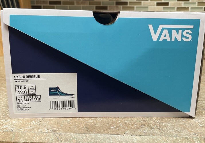New York Islanders Shoes VANS Sk8 Hi RARE LIMITED EDITION  display picture 2