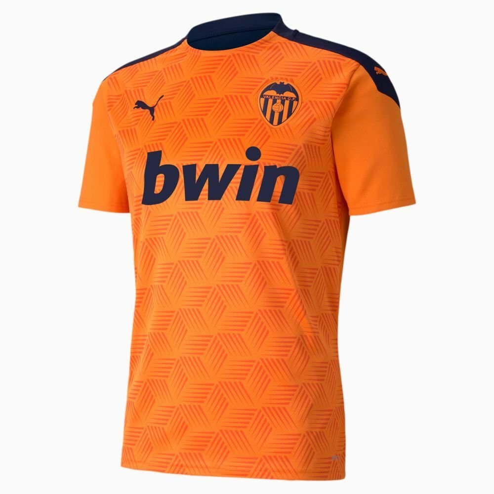 rural prima cocinero Puma Football Soccer Valencia CF VCF Mens Away Jersey Shirt 2020 2021  Orange | eBay