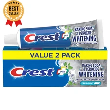 Cavity & Tartar Protection Toothpaste Whitening Baking Soda Peroxide 2-Pack
