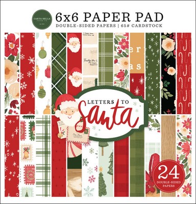 Carta Bella 6'' x 6'' Papier Block Buchstaben an Weihnachtsmann CBLS155023